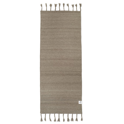 Renningur beige með kögri