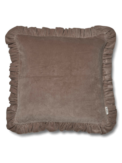 Frilled Desert taupe-Koddaver með flauelsáferð úr bómull