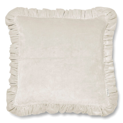 Frilled Off white-Koddaver með flauelsáferð úr bómull
