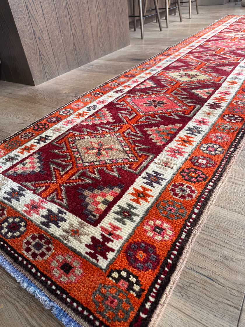 Tyrkneskur Vintage renningur 83x347cm