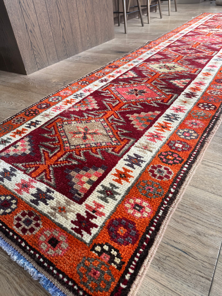Tyrkneskur Vintage renningur 83x347cm