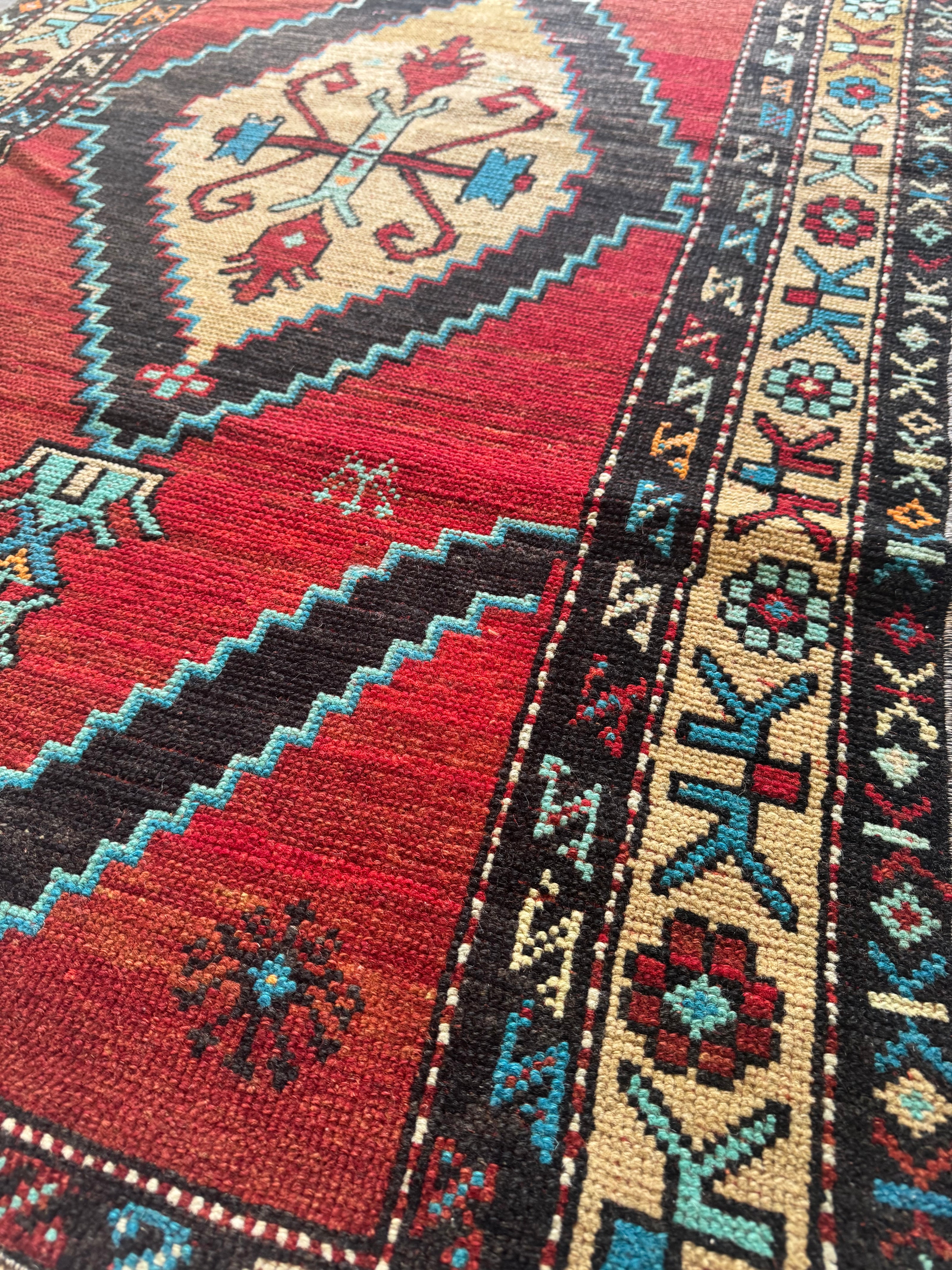 Tyrkneskur Vintage motta Anatolia 93x164cm