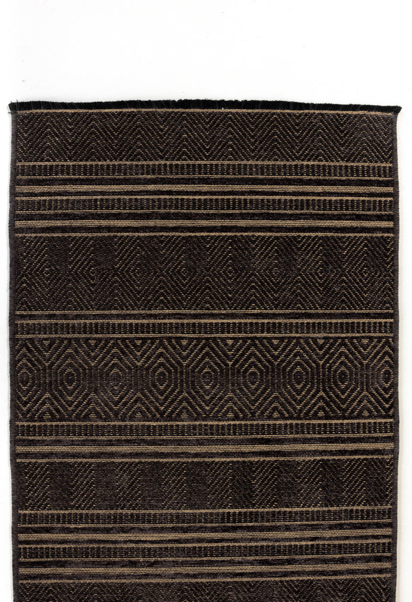 Hexa svartur og gullbrúnn